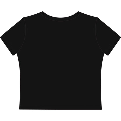 Sassy Doll Graphic Tee – Middle Finger Barbie Attitude Crop Top