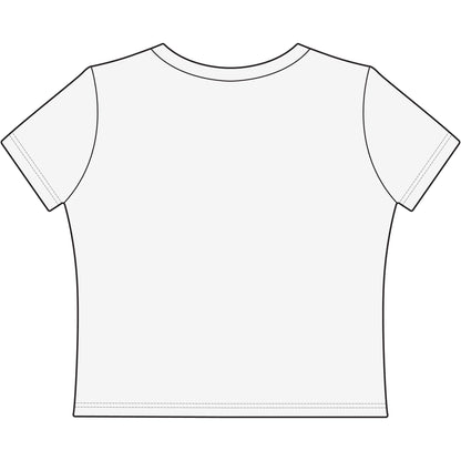 Sassy Doll Graphic Tee – Middle Finger Barbie Attitude Crop Top