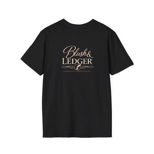 Blush & Ledger Logo T-Shirt — Stylish Boutique Brand Tee